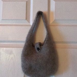 Handmade worsted wool bag
